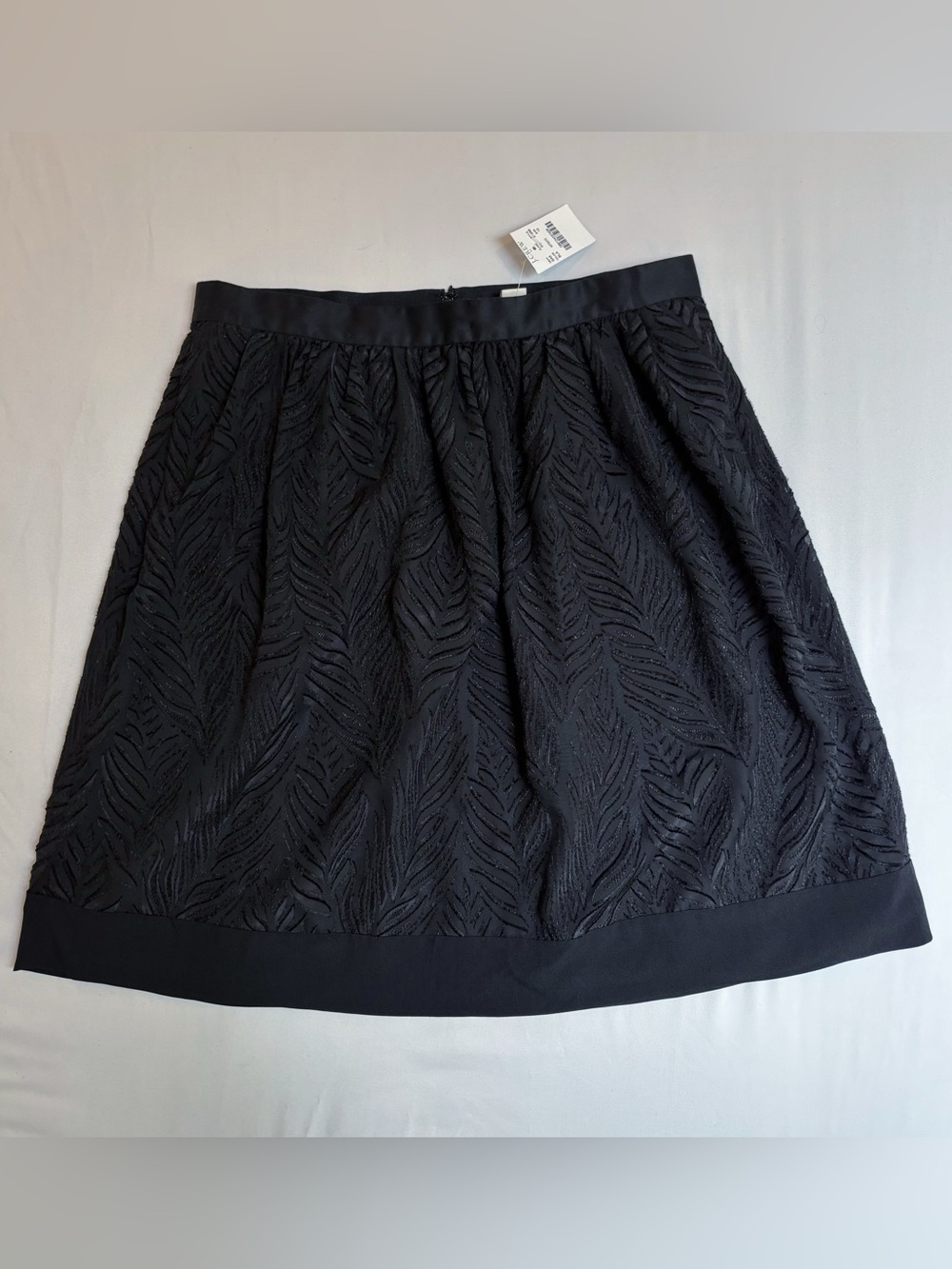 J. Crew Botanical Leaf Textured A-Line Skirt NWTs Size 10